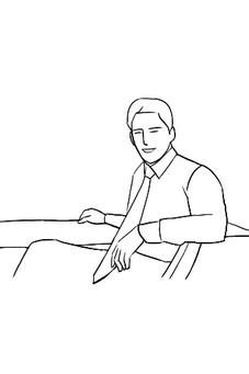 human figure poses sitting